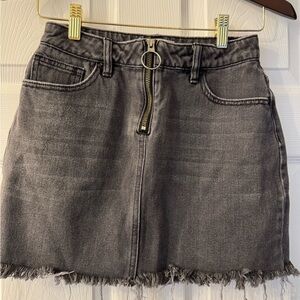 PacSun Black and Gray Mini Pencil Skirt